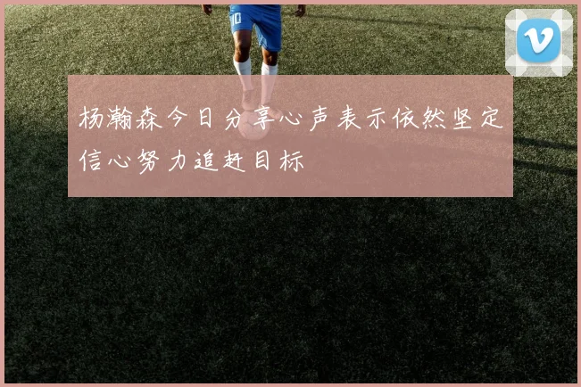 杨瀚森今日分享心声表示依然坚定信心努力追赶目标