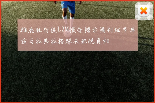 雄鹿独行侠L2M报告揭示漏判细节库兹马拉弗拉格球衣犯规真相